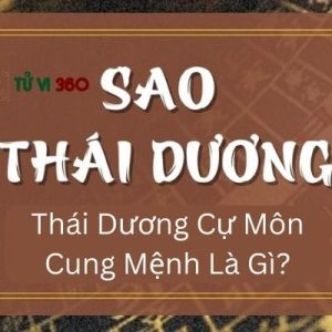 Thái Dương Cự Môn Cung Mệnh Là Gì?