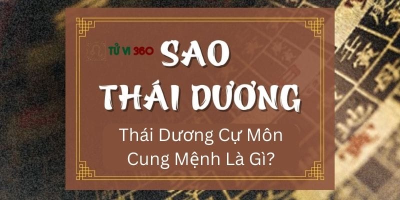 Thái Dương Cự Môn Cung Mệnh Là Gì?